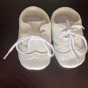 Baby boy christening shoes